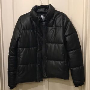 Marc New York faux leather puffer jacket